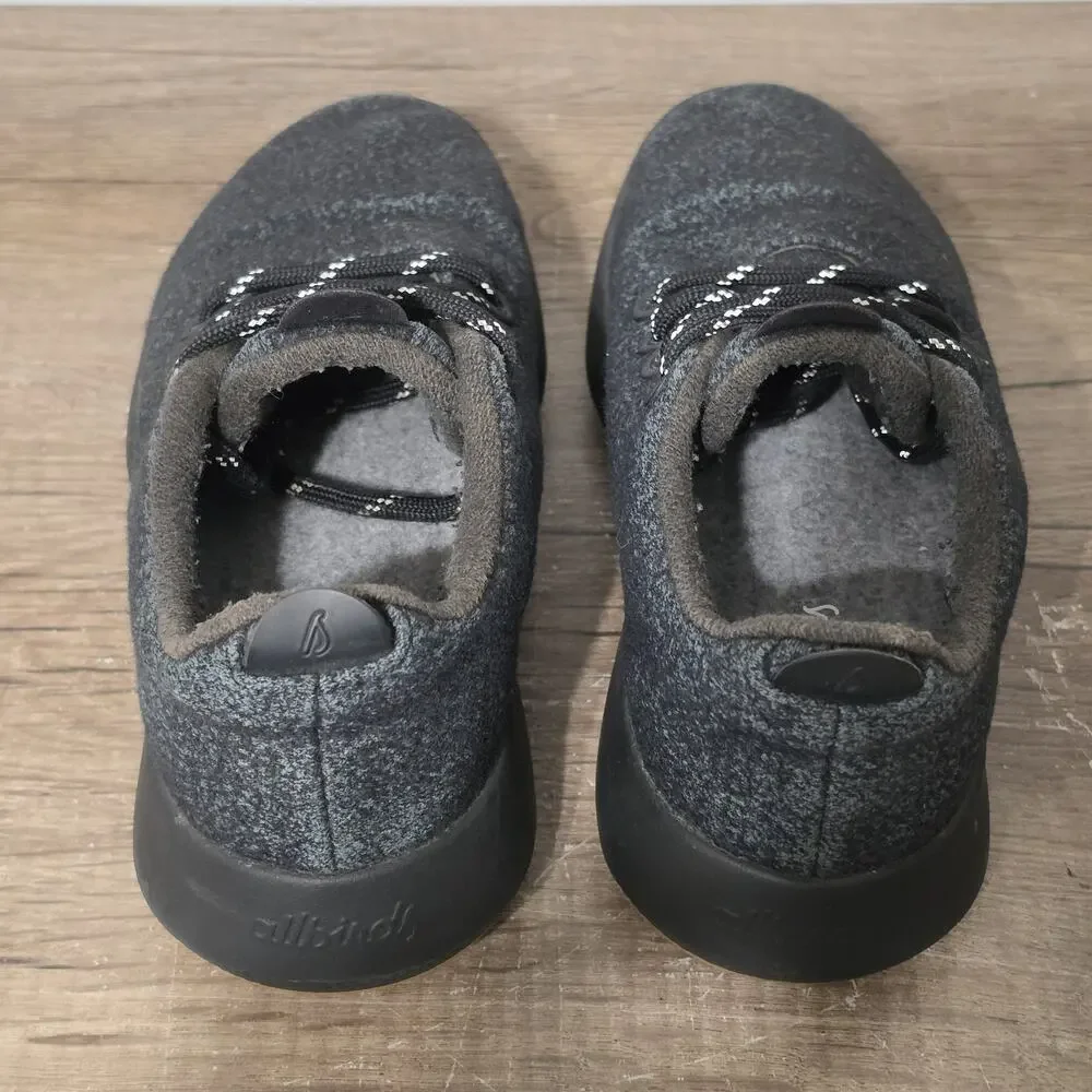 Allbirds Wool Runner Mizzles Women’s Casual Shoes Sneakers Size 8 Black/Green